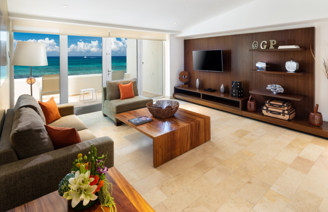 Nuestro hotel con vista al mar de Cancún le ofrece la Caribbean Suite